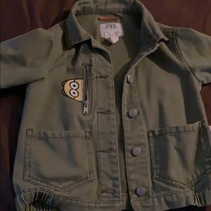 Kids zara jacket minions